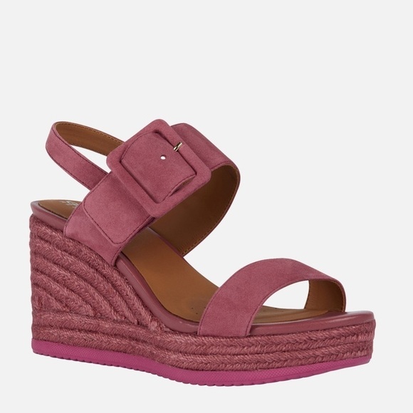NEW! GEOX Cyclamen Ponza Wedge Sandal - Size 41 - Picture 1 of 16